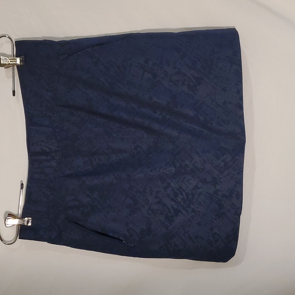 Skort Orvis Tennis Pickleball Skirt Blue All Over Embossed Print Women's Small